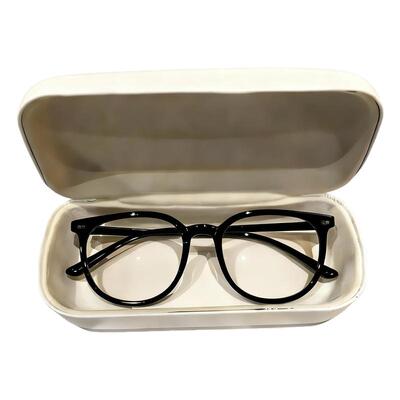 2025高颜值不挑脸型素颜超显白超轻圆框眼镜近视可配有度数防蓝光