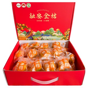 广西融安脆蜜金桔金柑特产第三代独立包装手提礼盒新鲜整箱3斤装