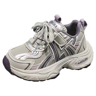 官网C&K女童运动鞋2026冬季新款儿童加绒二棉鞋保暖皮面老爹女孩