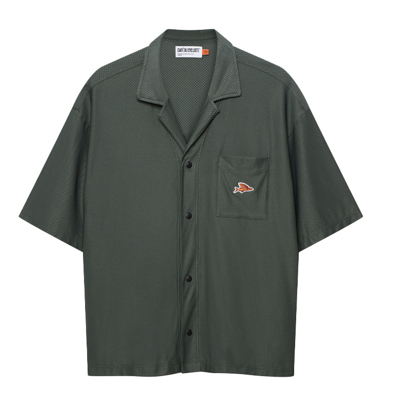 【新品】CDC Gladys 男女同款骑行短袖衬衫冷染工艺法国小飞鱼