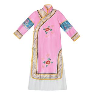 儿童格格服清朝古装有一个姑娘演出服女童满族服饰还珠格格服装女