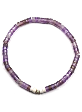 pohier宝喜儿紫水晶14K金手链