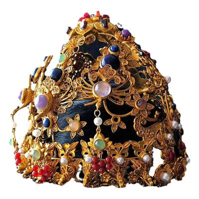 珠翠玉锦诰命铸铜宝石镶嵌金属