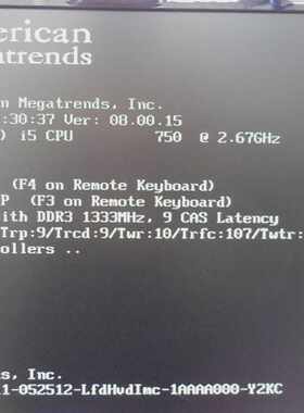 American Megatrends PT631 motherboard & CPU 2.66GHz & RAM te