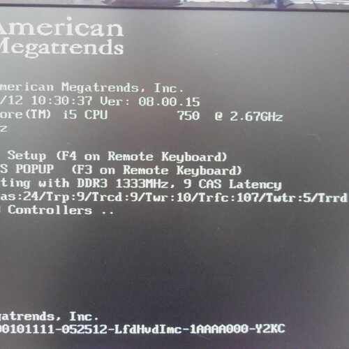 American Megatrends PT631 motherboard & CPU 2.66GHz & RAM te