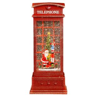 圣诞树水晶球音乐盒灯光雪花旋转八音盒送女孩儿童圣诞节礼物摆件