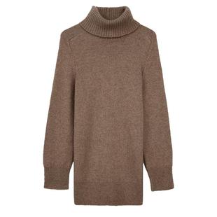 GOBI戈壁冬季宽松气质日常针织衫文艺翻领高领羊绒女士毛衣WK638