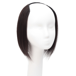 假发片真发无痕一片式u型垫发 隐形接发头顶垫发根两侧增厚蓬松器