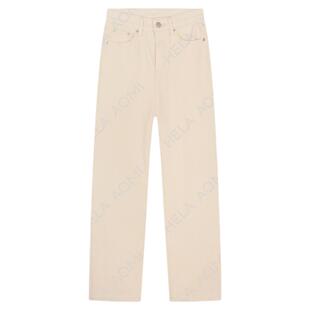 邱莹莹HELA AOMI“返璞归真.升级版薄绒”高腰微喇通勤风牛仔裤