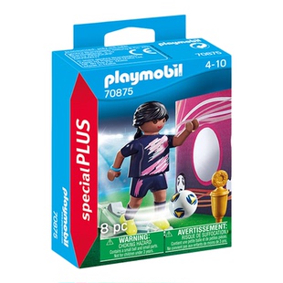PLAYMOBIL摩比世界足球射门员儿童玩具70875
