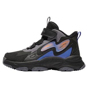 安踏儿童加绒保暖棉鞋2025冬季新款男大童革面防滑二棉冬鞋雪地靴