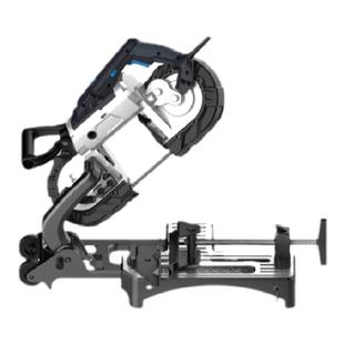 博来便携式多功能带锯机手持金属切割机工具小型卧式锯床无级变速