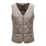 2025新款秋冬羽绒棉女加绒马甲修身显瘦保暖坎肩内穿背心外穿马夹