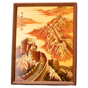 朱炳仁铜 万里长城桌屏摆台装饰画装饰电视柜办公室礼物领导长辈