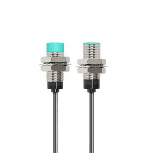 M12短型接近开关三线24V二线常开M8常闭金属感应NPN限位传感器12V