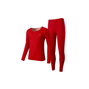 都市丽人本命年半高领保暖内衣套装女红色德绒男秋衣秋裤2026马年