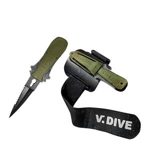 台北威帶夫原裝進口潜水垂钓户外野营防身探险荒野求生绑腿潜水刀