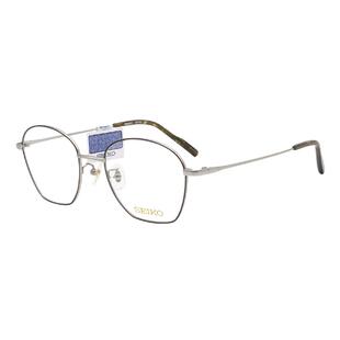 SEIKO精工眼镜框男女款全框钛材商务休闲近视镜架HO3103