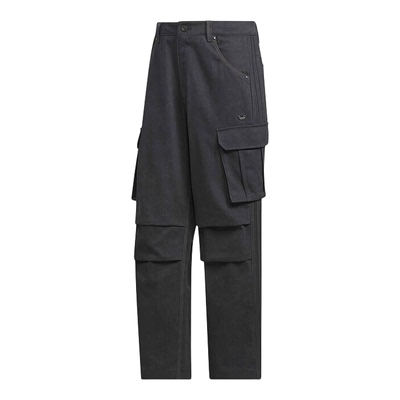 Adidas阿迪达斯三叶草工装风多口袋运动裤2026春男长裤KR5043