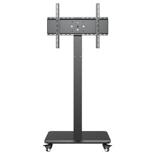 贝石可移动电视机落地式支架旋转升降挂架通用显示器直播带轮推车