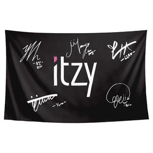 ITZY申宥娜Yuna黄礼志Lia崔智秀粉丝应援周边写真背景布海报挂布