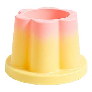 高颜值多功能可爱焦糖布丁笔筒创意桌面摆件收纳盒大容量化妆刷筒