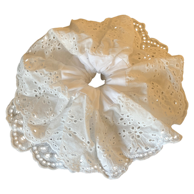 镂空刺绣蕾丝 超好看的大肠发圈超大法式高级感扎头发发饰头绳