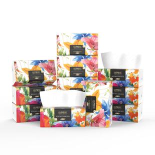 桔子姑娘大包抽纸加厚餐巾纸400张家用面巾纸抽生活用纸整箱批发