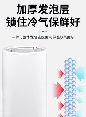 制冷圆桶饮品小冰柜 可乐酸奶冰柜冰淇淋广告圆桶 75T圆桶展示柜