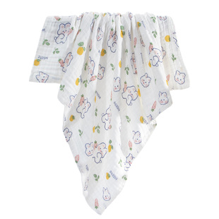 三利婴儿纱布浴巾A类纯棉超软新生儿宝宝儿童全棉2025年新款毛巾