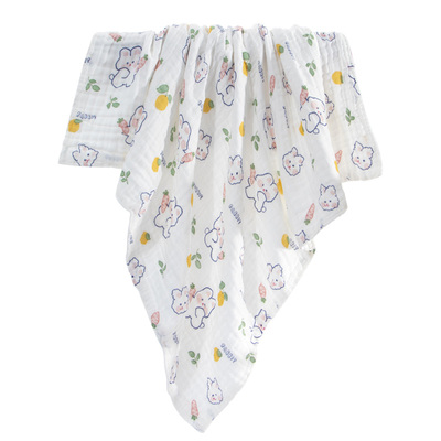 三利婴儿级纱布浴巾100%纯棉A类