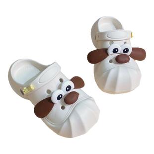 可爱卡通小狗洞洞鞋鞋花眼睛狗配饰diy装饰卡扣拖鞋鞋扣凉鞋饰品