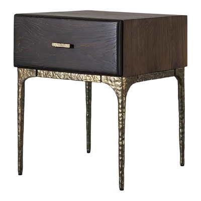 正版root branch/原装进口北欧表情/YUZU橡木抽屉床头柜边几