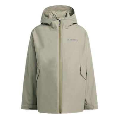 阿迪达斯户外连帽三合一冲锋衣