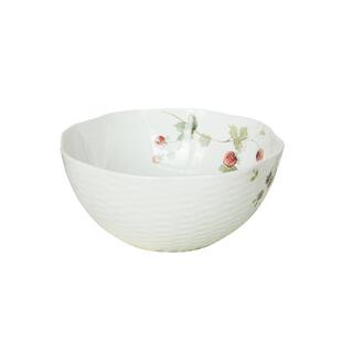 日本进口Narumi鸣海LUCYGARDEN骨瓷大碗面碗水果沙拉碗汤碗21cm