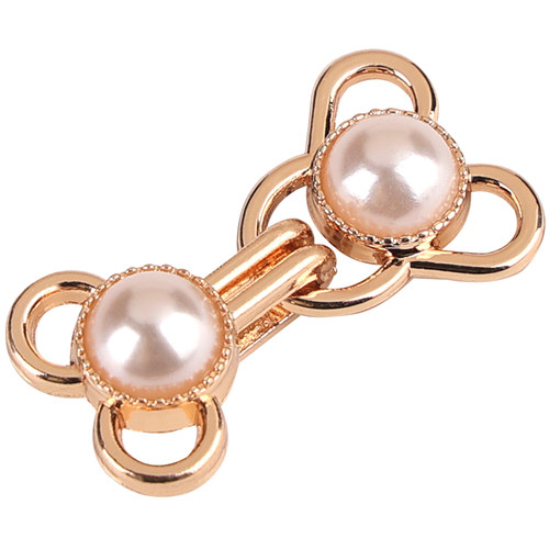 隐形挂钩纽扣风纪扣金属珍珠对扣搭扣貂皮大衣开衫毛衣防走光扣子