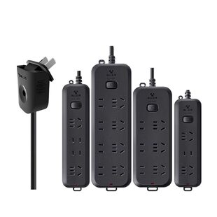 公牛两孔插座立式2脚插头插线板USB转换器短线家用两脚黑色插排