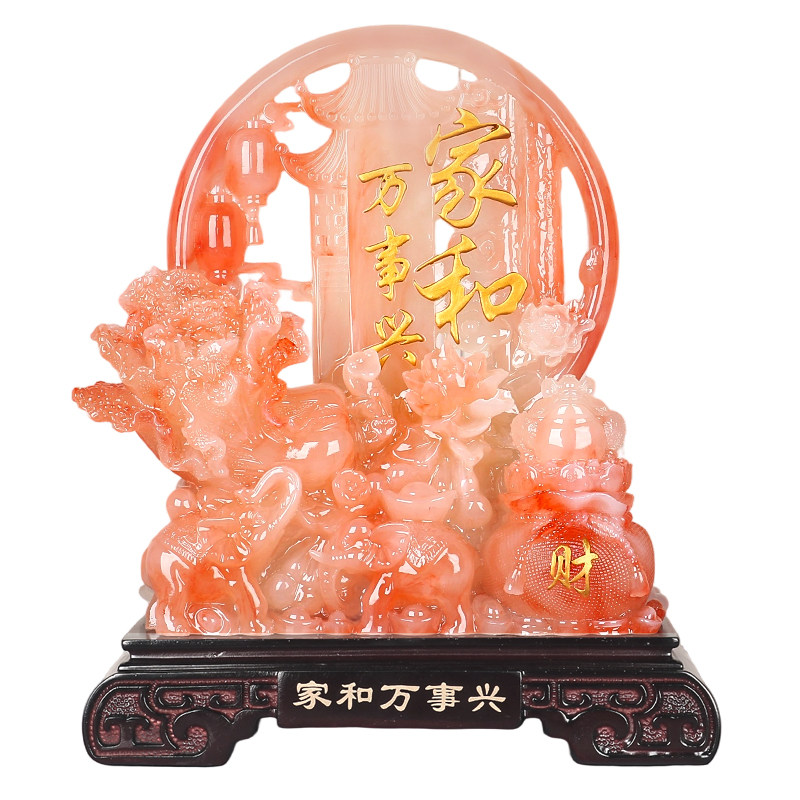 家和万事兴吉祥物摆件乔迁送礼
