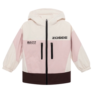 左西童装女童冲锋加绒外套2025新款秋冬装女孩冬季棉衣棉服厚洋气