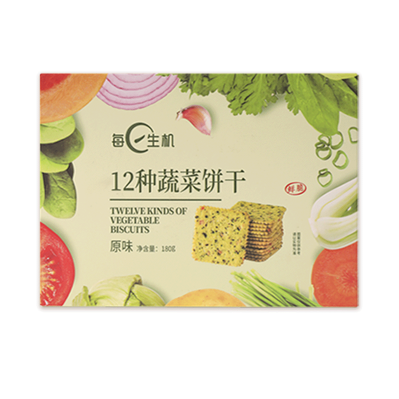 每日生机12种蔬菜饼干180g零食