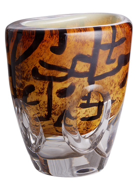 中古摆件高级感客厅图腾玻璃花器