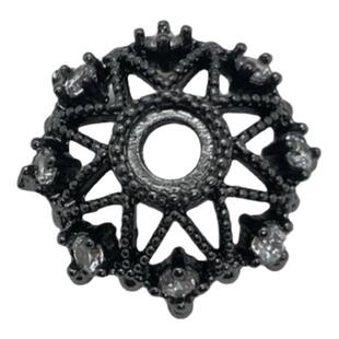 水晶diy配饰品高保色14k时尚个性花帽隔珠手串珠子花托隔片搭配件