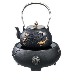 铸铁茶壶无涂层烧水壶日本泡茶电陶围炉可明火铁壶煮茶壶古法养生