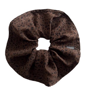 秋冬豹纹大肠发圈女2025新款高级感扎发头花丸子头发绳头绳头饰