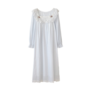 BIEN宫廷风睡裙女生春秋季甜美可爱公主风家居服可外穿高级感法式