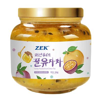 ZEK韩国百香果柚子茶低糖Q弹嫩滑