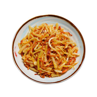 虫草花笋丝即食香笋下饭凉菜榨菜笋尖开胃小咸菜早餐配粥饭菜小菜