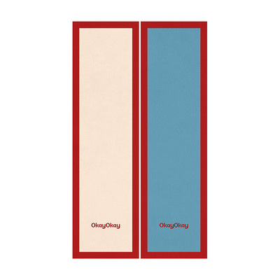 okay撞色拼贴门帘韩系毛球遮挡帘厨房防油烟半开卧室免打孔隔断帘