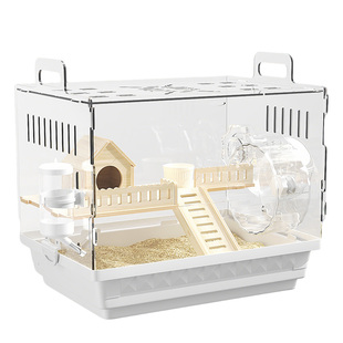 金丝熊小仓鼠笼子超大别墅豪华专用亚克力透明便宜大的防啃咬饲养