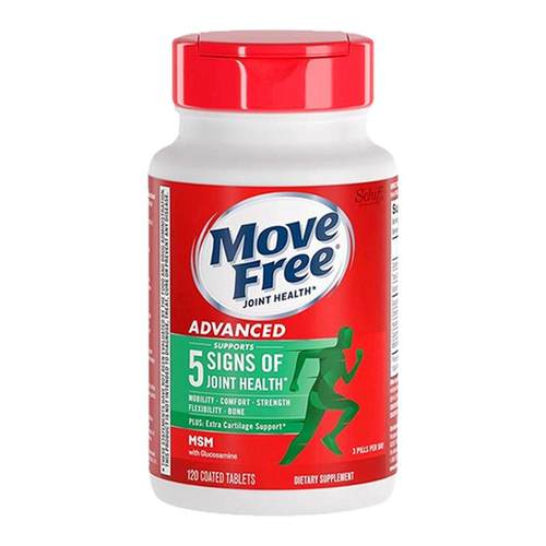 美国进口MoveFree维骨力氨糖葡萄糖软骨素钙绿瓶MSM120粒旗舰店